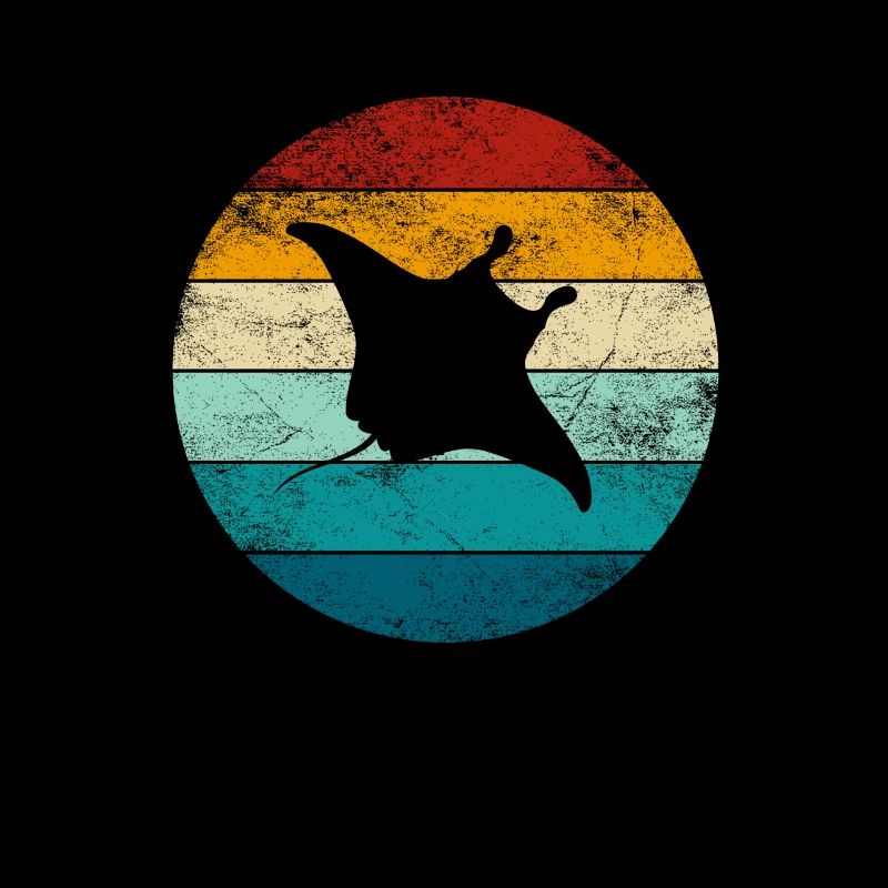 Stingray Manta Rays Retro Cadeau