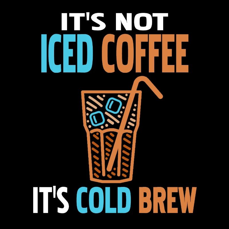 Ce n’est pas du café glacé C’est du thé drôle d’infusion froide