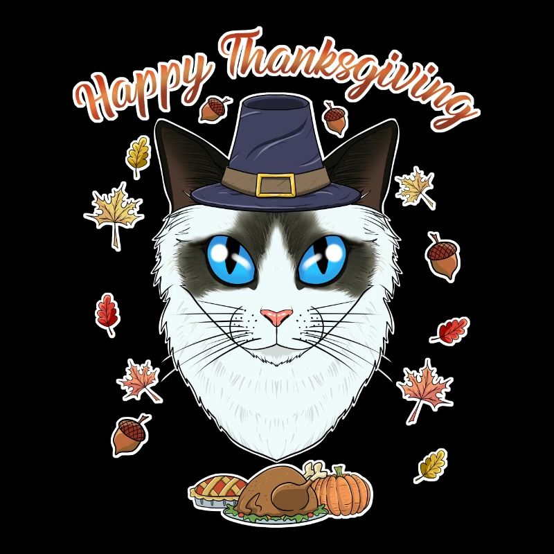Ragdoll Cat Lover I Joyeux Thanksgiving