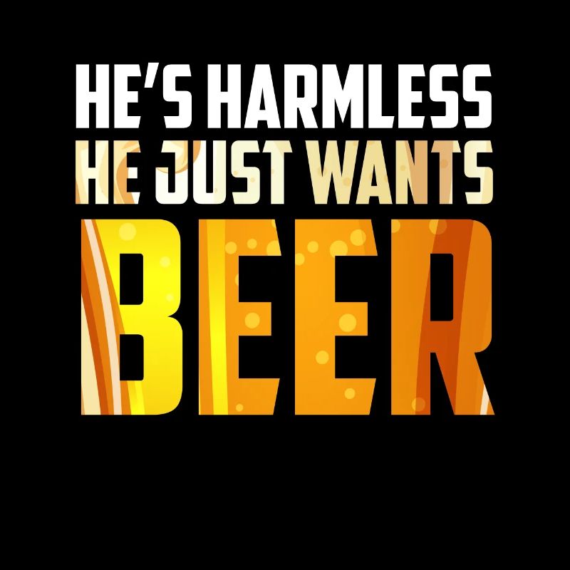 Der will nur Bier saufen Biertrinker