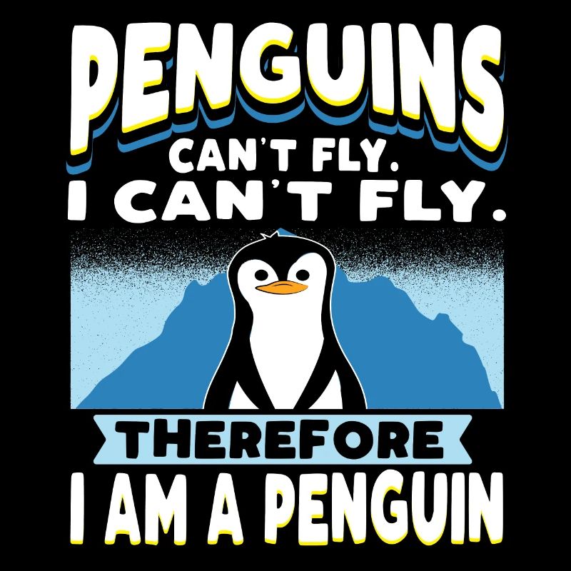 Les pingouins ne peuvent pas voler Drôle de pingouin