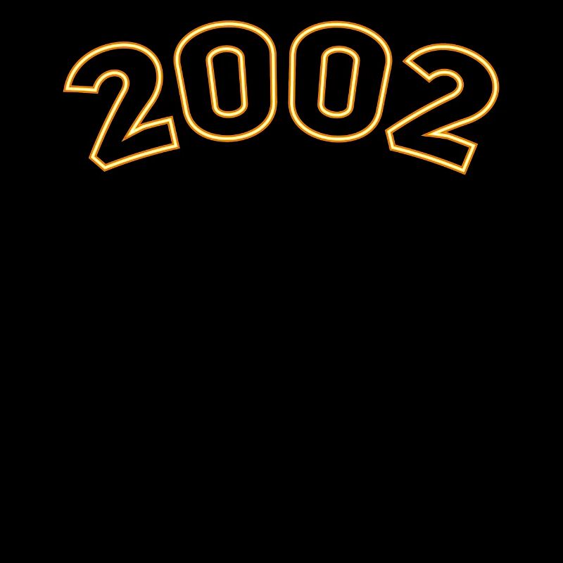 Année chanceuse 2002 Jaune Simple