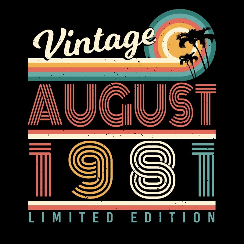 1981 In August gift idea