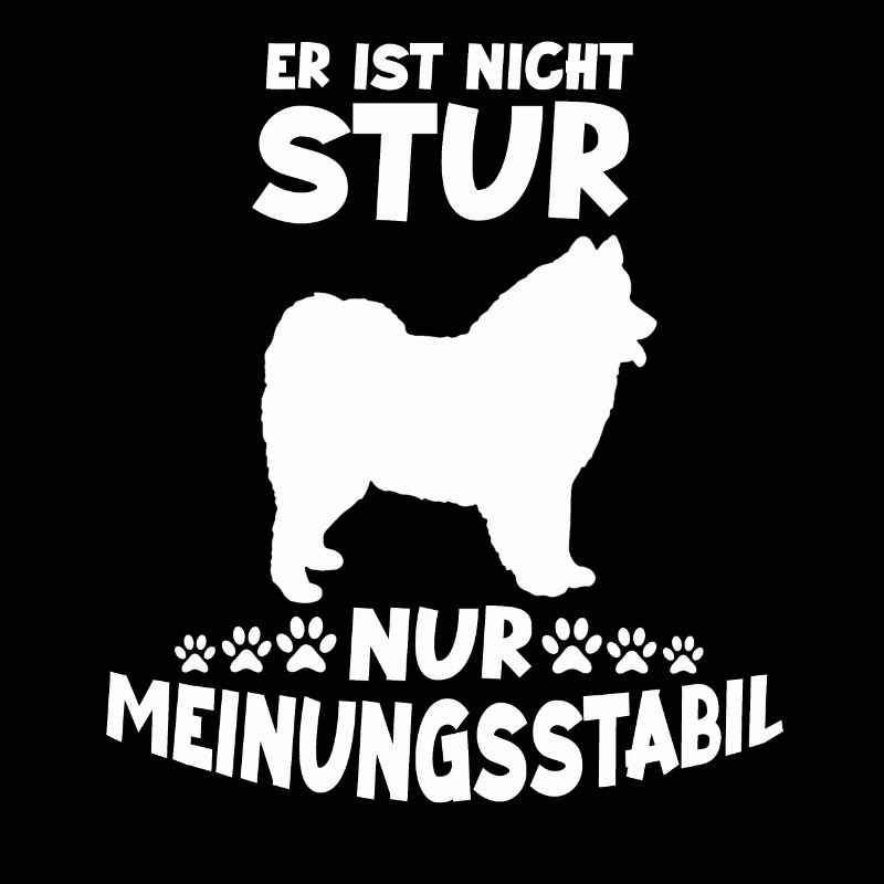 Witziges Hunde Spruch Motiv Samojeden Gassi