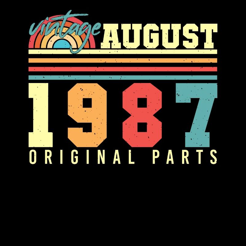 Salutations d’anniversaire pour 1987 août