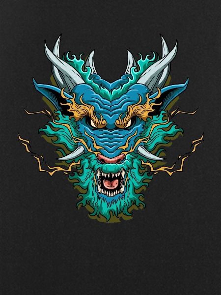 Chinesischer Drachenkopf - Fantasy-Drache