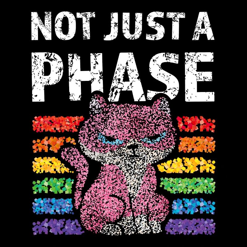 Not just a phase Rainbow Lgbtq Pride Cats