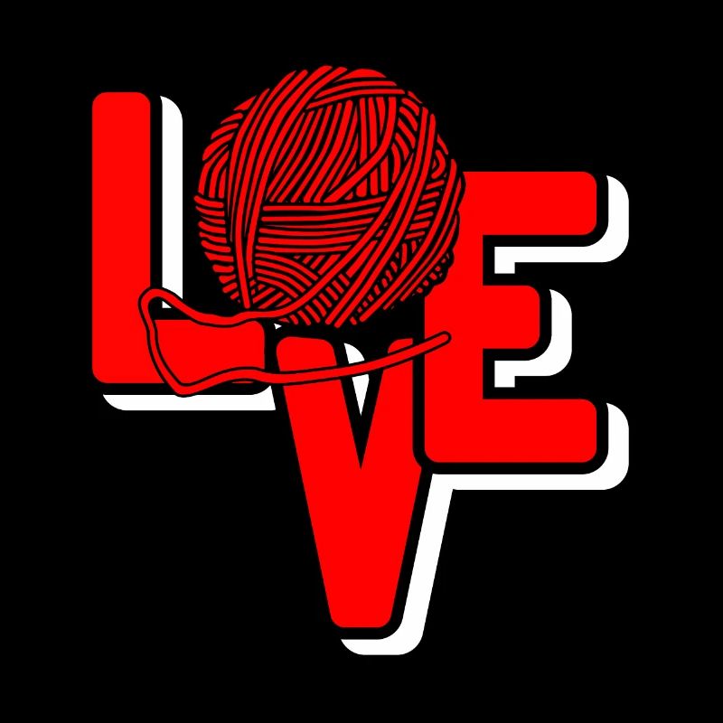 LOVE Awesome Knitting Designs T-Shirt Present Gift