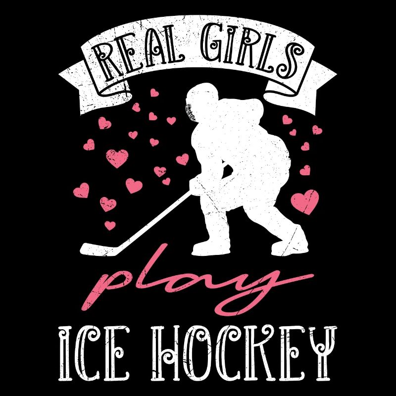 Echte Mädchen spielen Eishockey