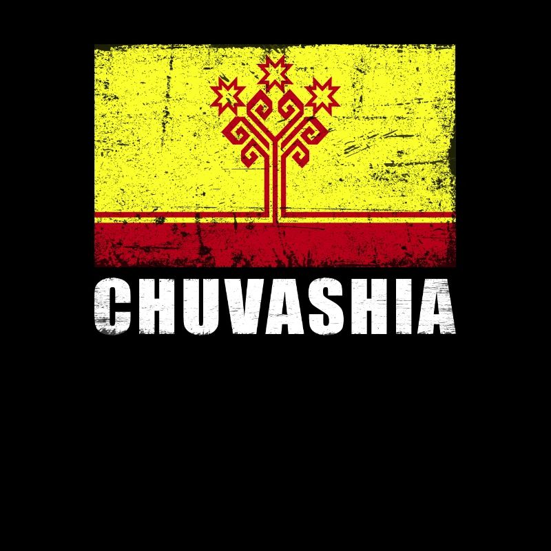 Chuvashi Drapeau Grunge Chuvashi Drapeau