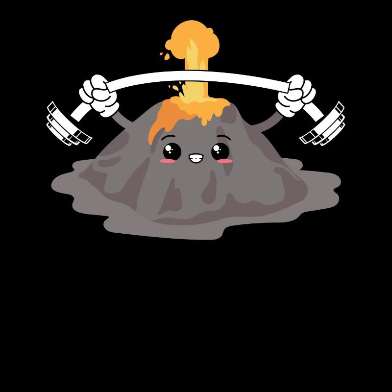 Bodybuilder Volcano Earth Science Geology Lava