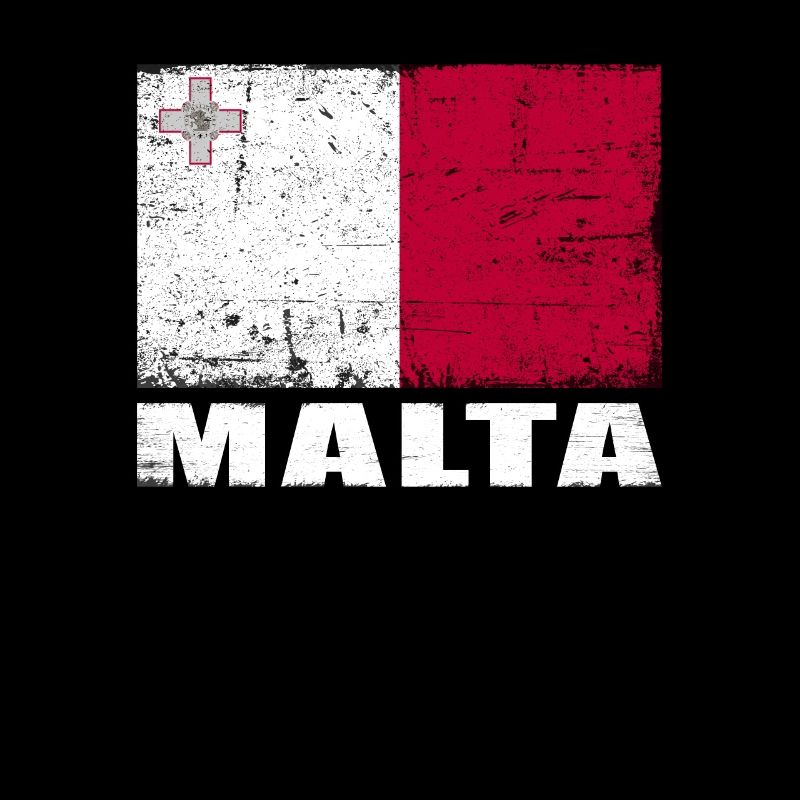 Drapeau de Malte Grunge Drapeau de Malte