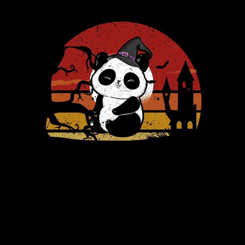 Panda Witch Funny Cute Halloween Bear Zookeeper