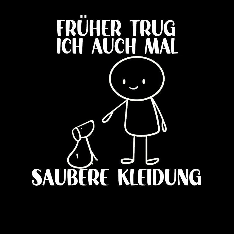 Hundespruch Strichmännchen süßes Hundehalter Hunde