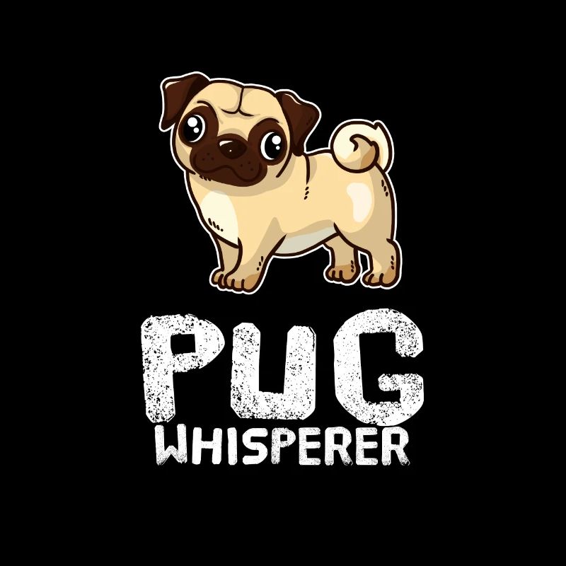 Pug Whisperer Propriétaire de chien Pug Dog Dresseur de chien