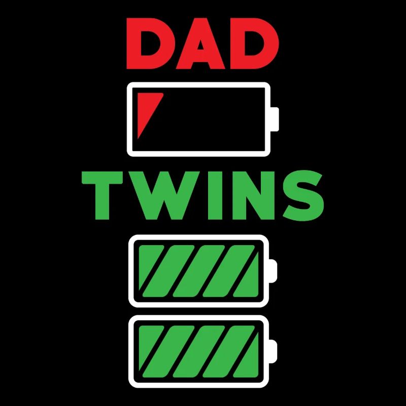 Papa Twins Father Energy Battery Empty