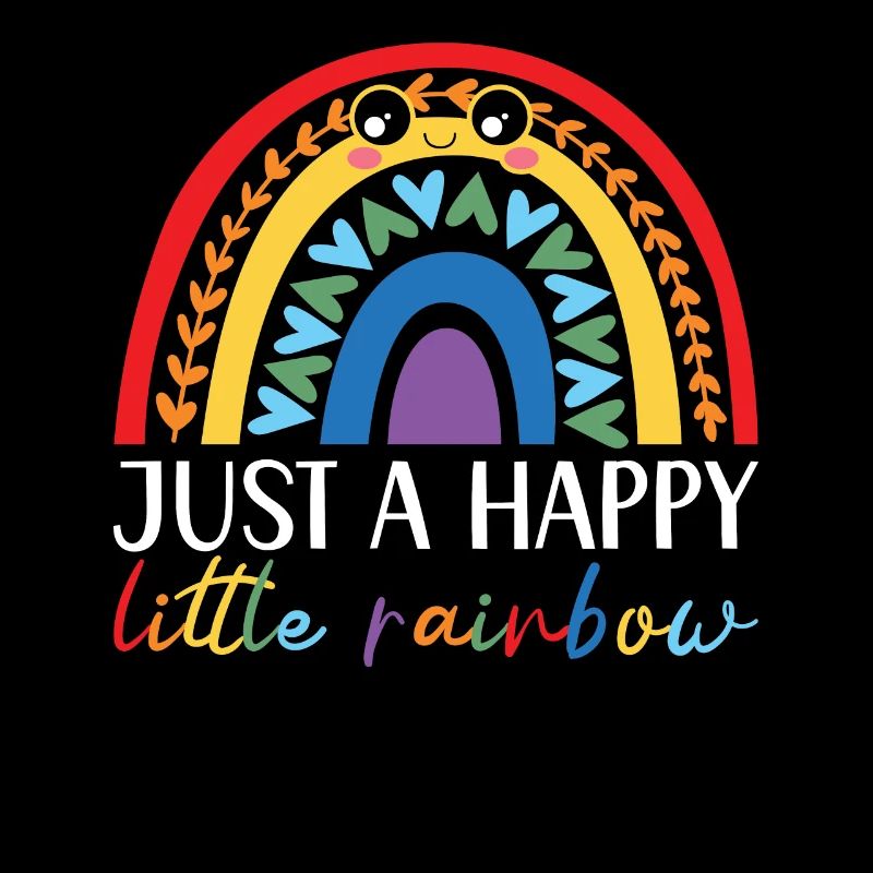 Nur ein glücklicher kleiner Regenbogenflüsterer