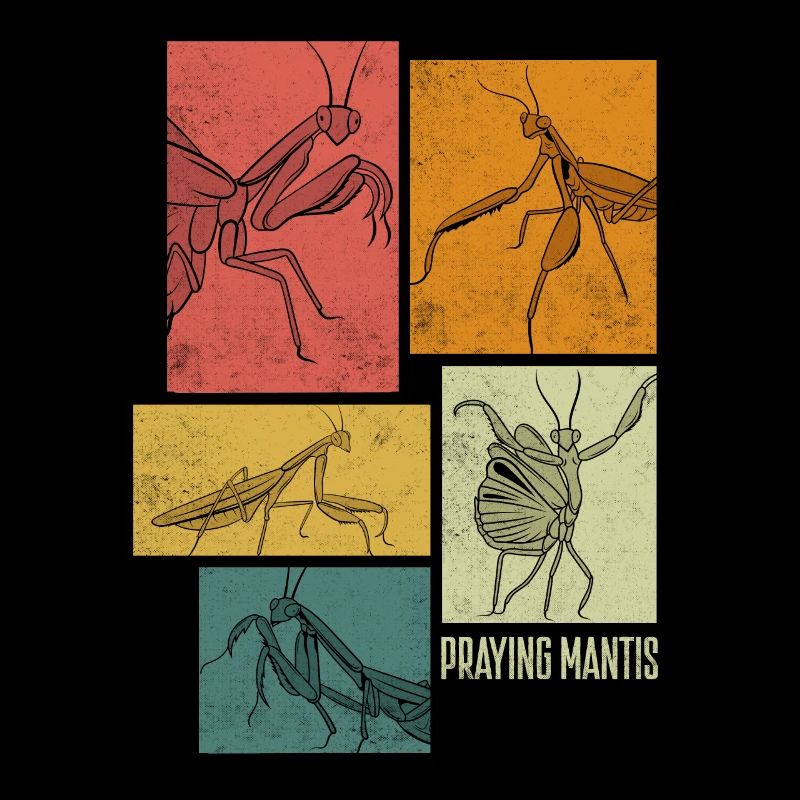 Insect Bug Collector Praying Mantis Silhouettes