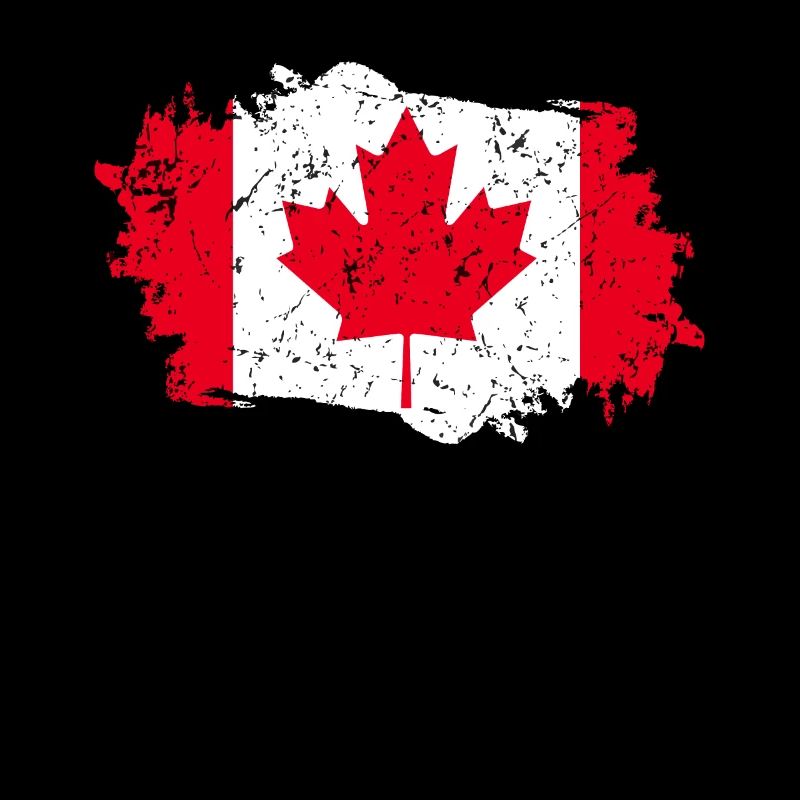 Drapeau du Canada Grunge Drapeau du Canada