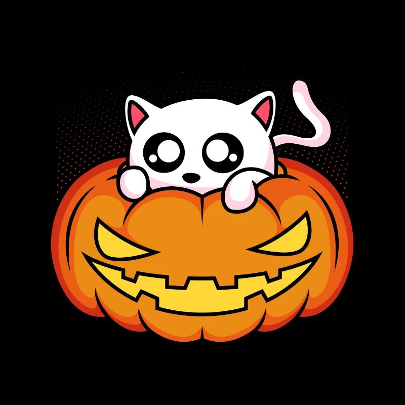 Chat Citrouille Halloween