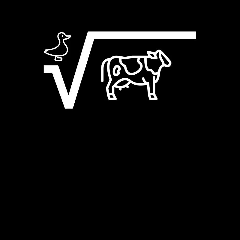 Racine de canard de vache