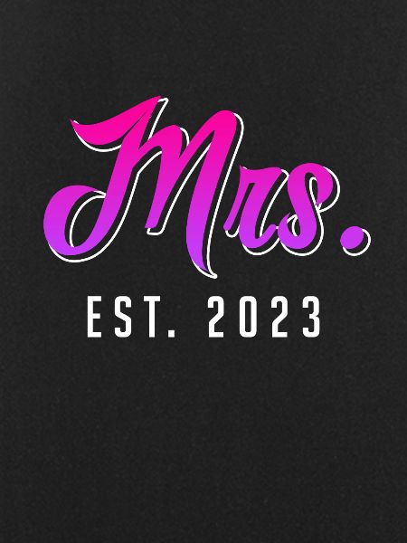 Mrs Mr Deco Wedding
