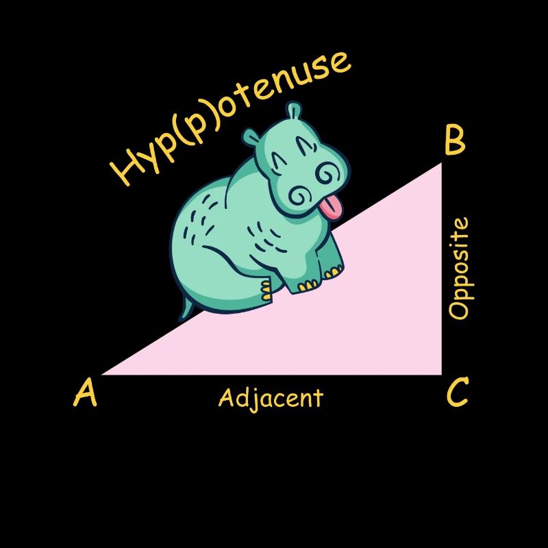 Professeur de mathématiques mathématicien Hippotenuse