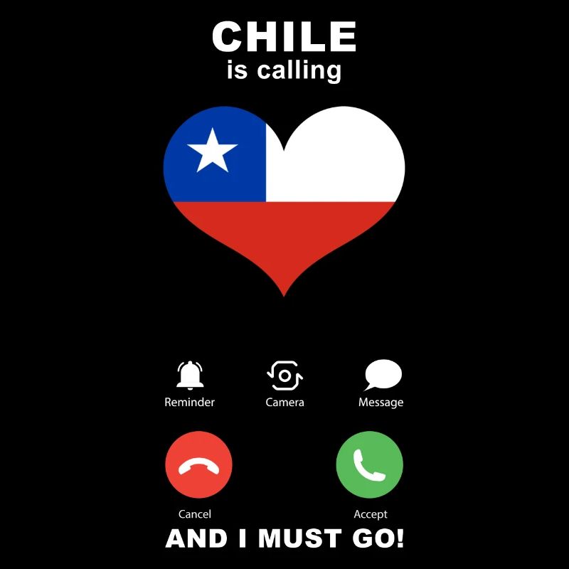 Chile is calling Chile Heart Souvenir