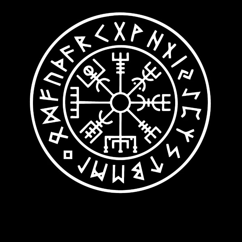 Viking Compass Vegvisir Rune Amulet Vikings Odin