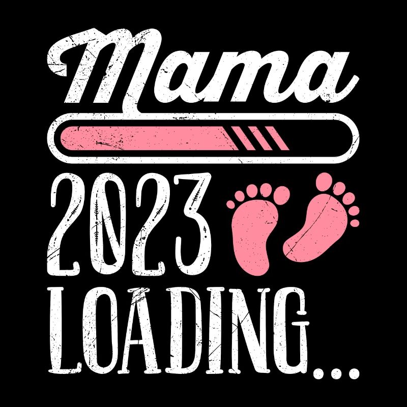Mama 2023 loading Mutter schwanger Mädchen Mama