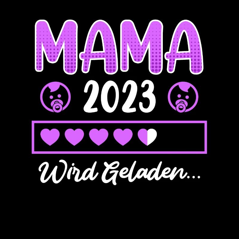 Mama 2023 Mutter to be schwanger Junge Mädchen