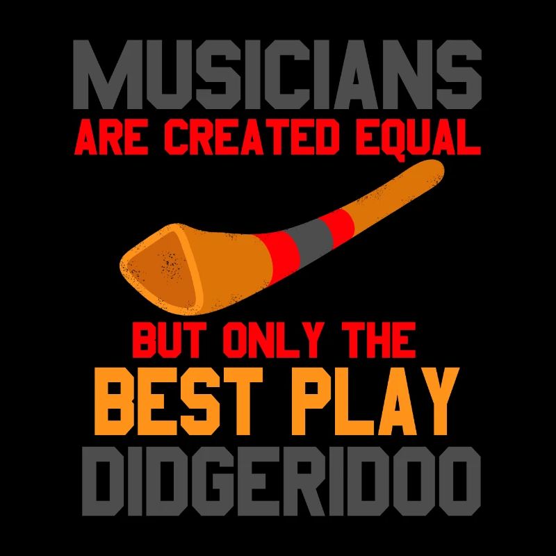 Les musiciens sont créés à égalité drôle Didgeridoo