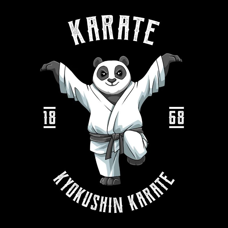 Karate Panda Kranich Kick - Karate Japan Fighting