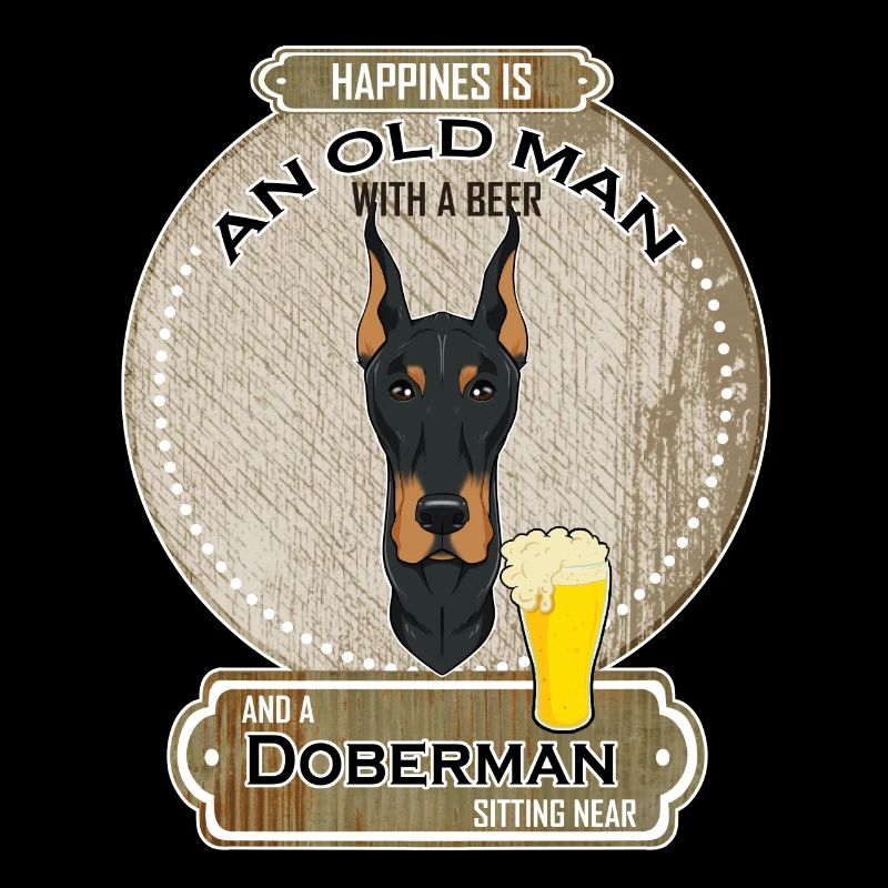 Doberman Dad Beer Lover