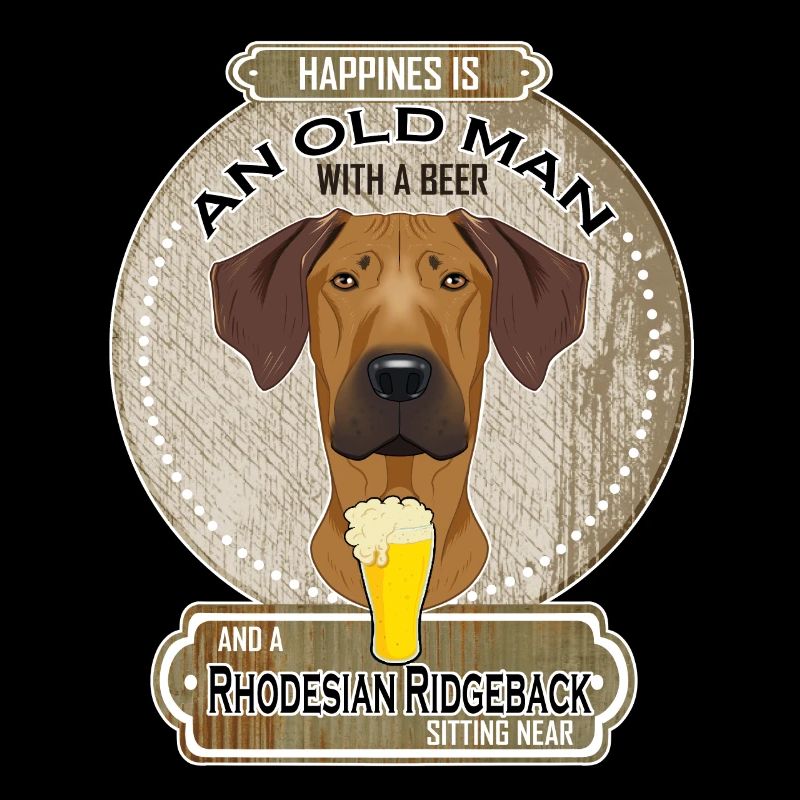 Rhodesian Ridgeback Dad Beer Lover