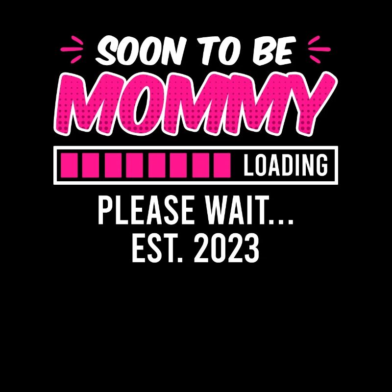 Mami 2023 Mama to be schwanger mit Junge Mädchen