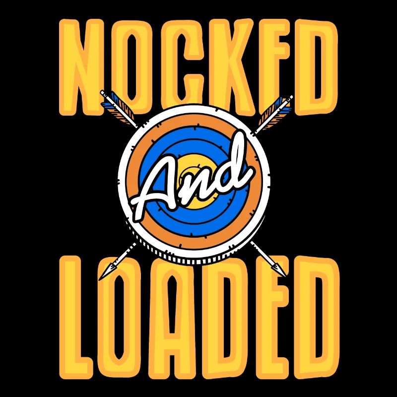 Nocked & Loaded Retro Awesome Archery T-Shirt