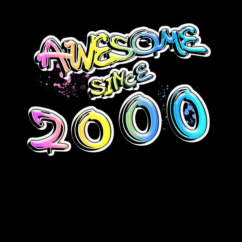 Awesome since 2000 Graffiti Motiv