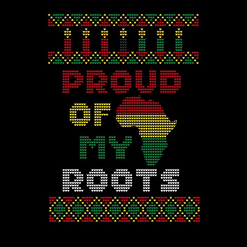 Fier de mes racines, pull de Noël moche Kwanzaa