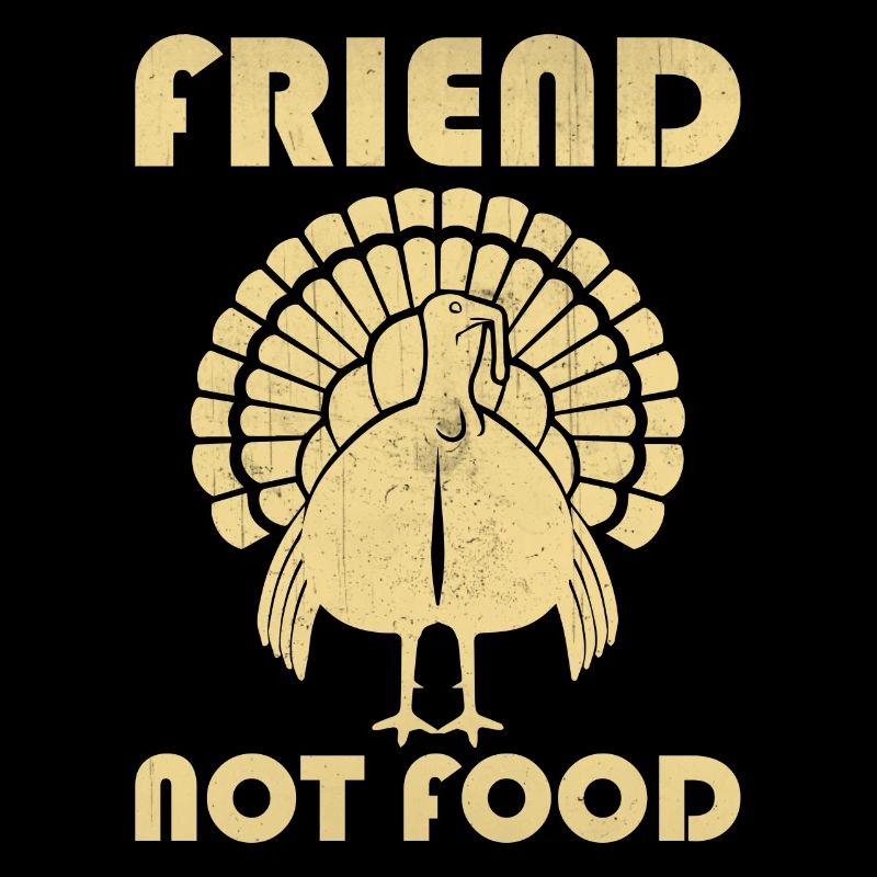 Happy Thanks Vegan - Dinde ami pas de nourriture