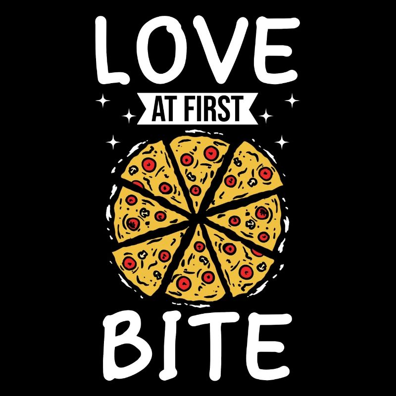 L'amour à la première bouchée Fabrication de pizza drôle