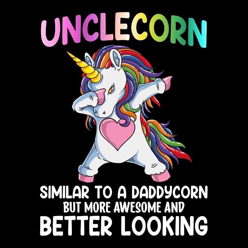 Colorful Coolest Unclecorn World's Best Uncle Geschen