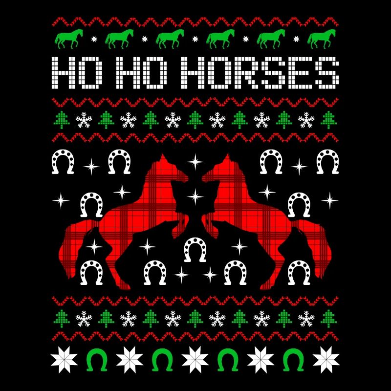 Ho HO Chevaux moche cavalier de Noël Chevaux cavalier
