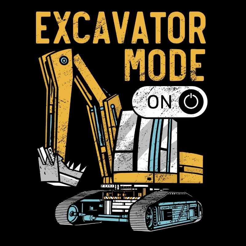 Excavator Mode On Construction Vehicle Digger