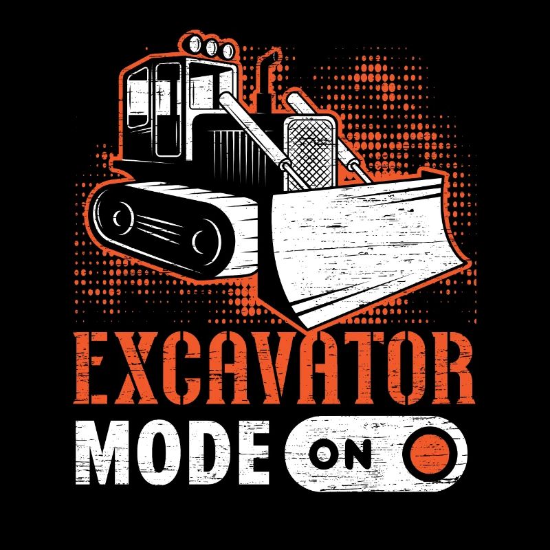Excavator Mode On Construction Vehicle Digger