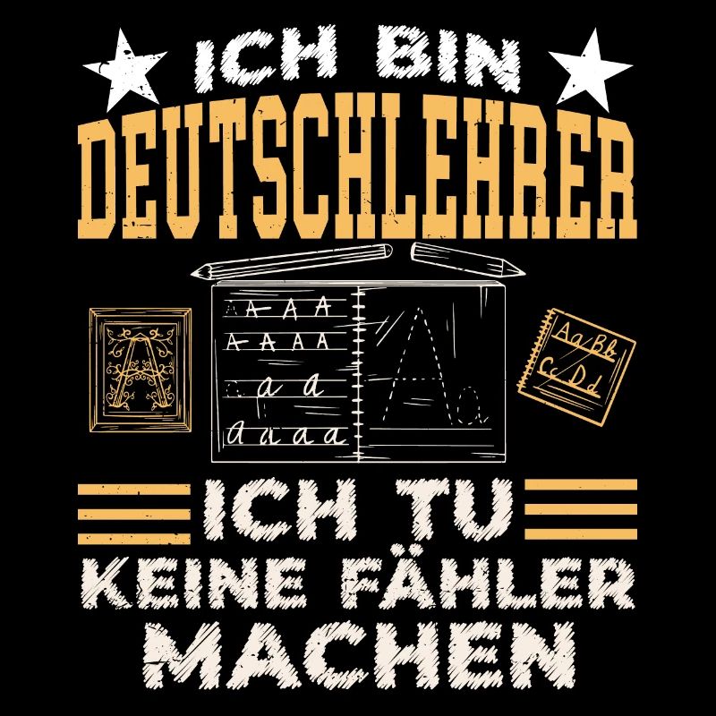 Ich Bin Deutschlehrer Schule Grammatik Grammatiker