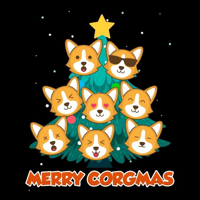 Joyeux Corgmas Chiens Noël Welsh Corgi