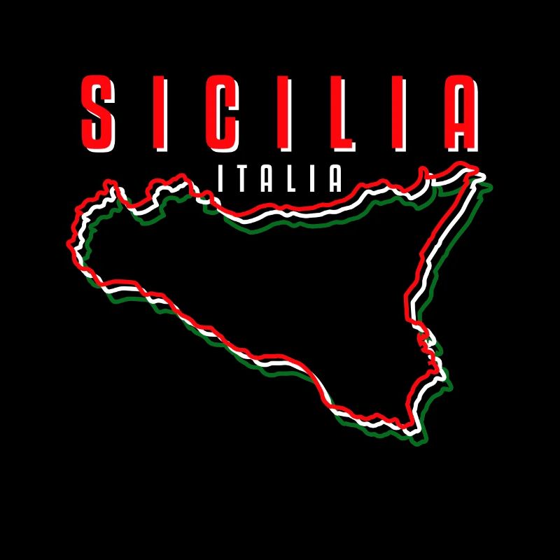 Sicile drapeau Sicile Palerme Italie