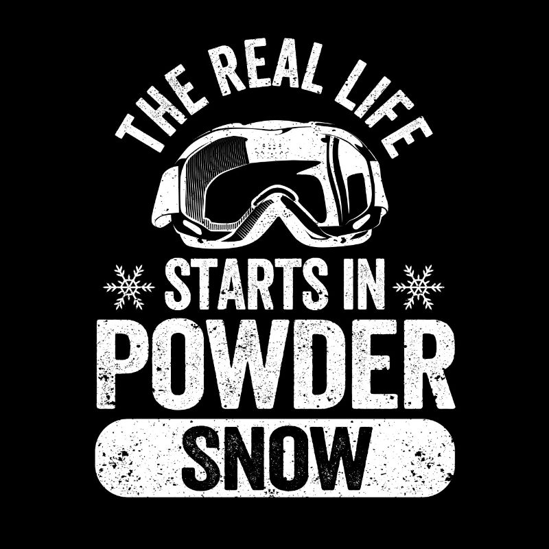 Snowboard Snowboarder Das wahre Leben beginnt im