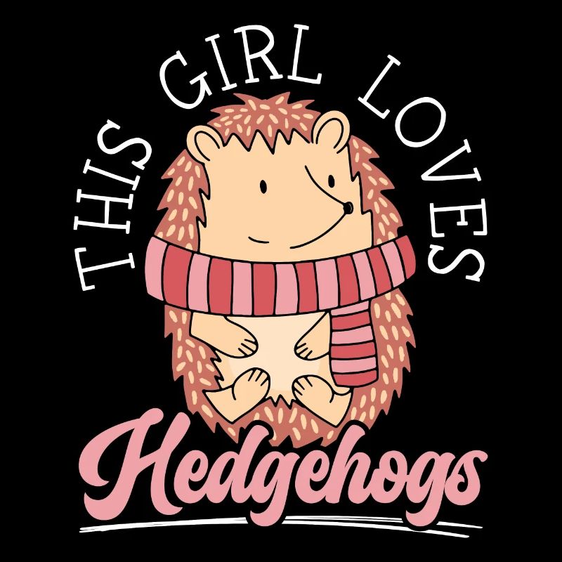 Dieses Mädchen liebt Igel Hedgie Tierliebhaber